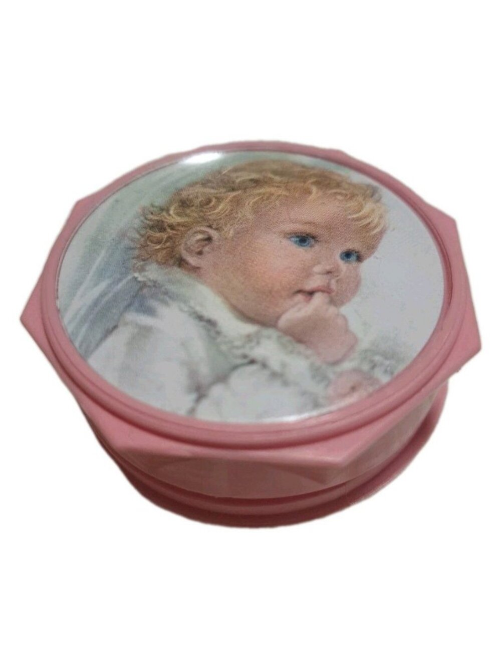 My First Rosary Pink Round Box Baby Keepsake
